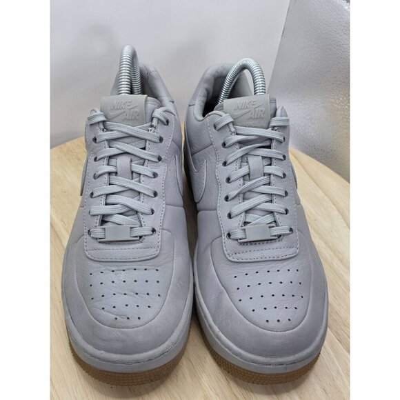 NIKE AF1 LOW UPSETP PINNACLE MATTE SILVER 856477 001 AIR FORCE 1 Wmn Sz 7 Lthr - Picture 4 of 10